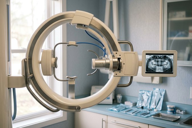 Digital panoramic dental X-ray equipment